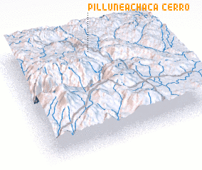 3d view of Cerro Pillune Achaca